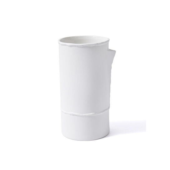 The Mia Licia Seramik Vazo Beyaz 19x16x31 Cm