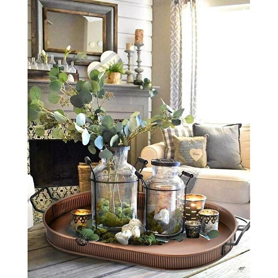 The Mia Tepsi Bakır 54x23 Cm