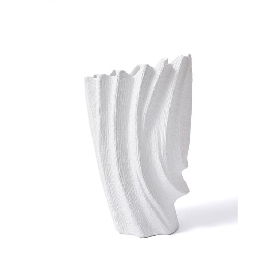 The Mia Licia Seramik Vazo Beyaz 29x19x47 Cm