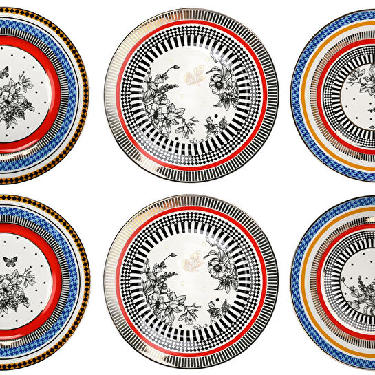 Lucky Art Maggey Bone 27cm 6li Tabak Seti