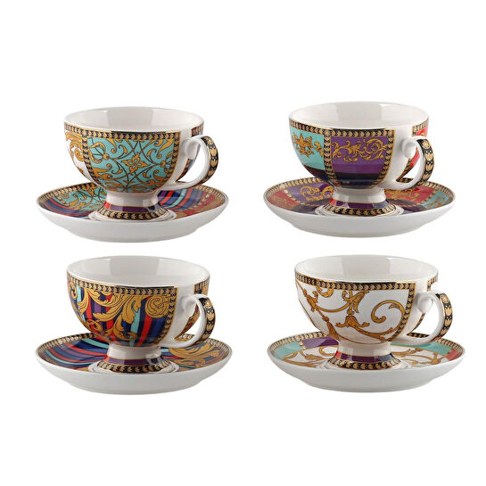 Lucky Art Valencıa Bone 4lu Cay Fıncanı Setı