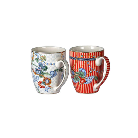 Lucky Art Chantelle New Bone China Porselen 350cc 2li Kupa Set