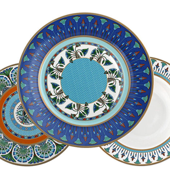 Lucky Art Calista New Bone China Porselen 24 Parça Yemek Takımı