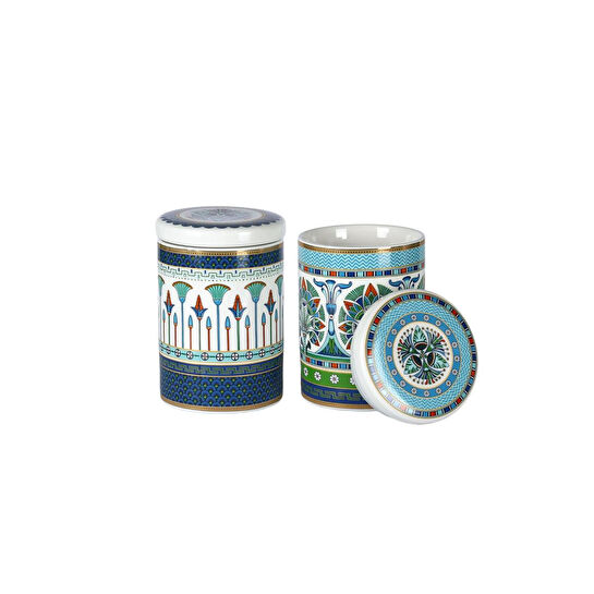 Lucky Art Calista New Bone China Porselen 13cm 2li Kavanoz Seti