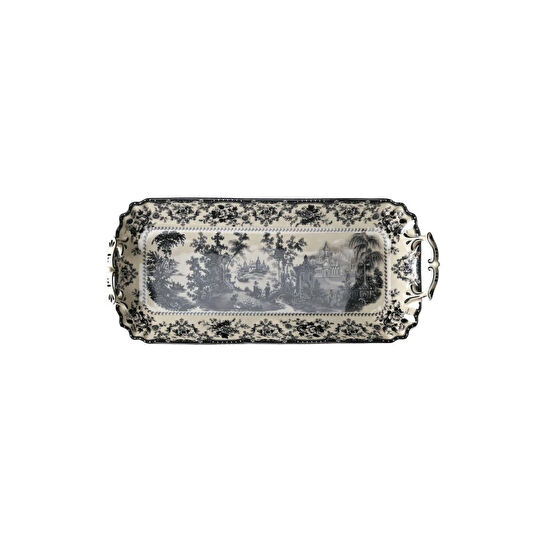 Lucky Art Florantıne Tepsi 42cm Siyah