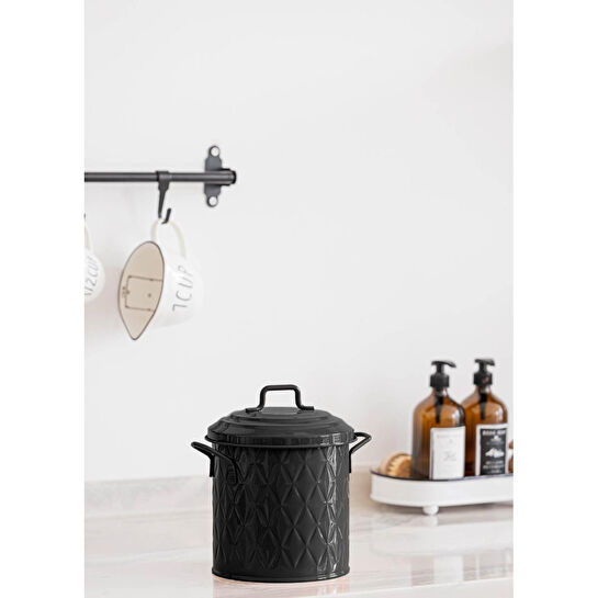 The Mia Prizma Çöp Kovası Tezgah Siyah 4 Lt