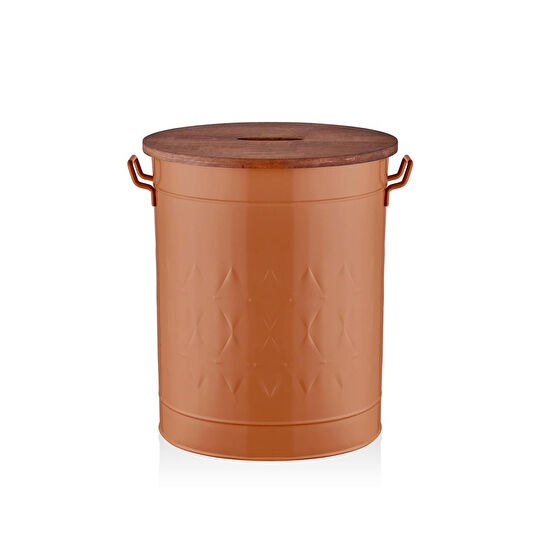 The Mia Prizma Çamaşır Sepeti Terracota 54x43x35 Cm