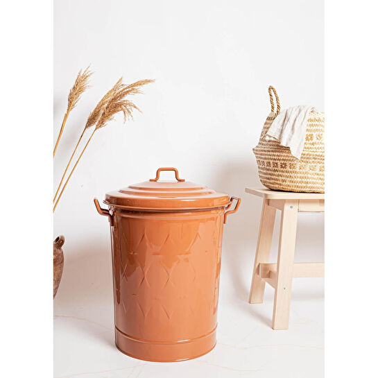 The Mia Prizma Çamaşır Sepeti Terracota