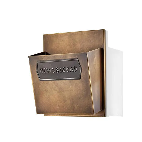 The Mia Ekmeklik Ve Gazetelik Gold Kaplama 27x17x34 Cm