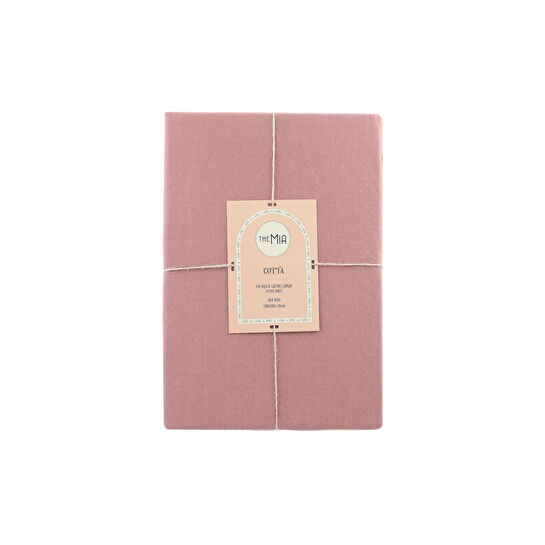 The Mia Cotta Old Rose Tek Kişilik Lastikli Çarşaf 200x100