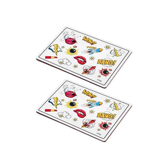 The Mia Popart Amerikan Servis 2 Li Set