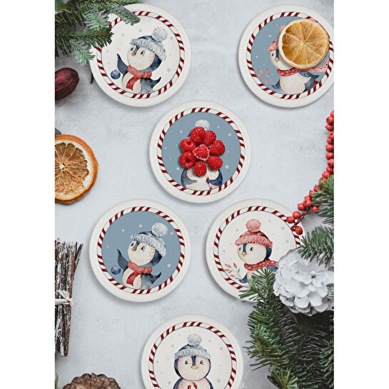 The Mia Penguin Çerezlik 6 Parça 10 Cm New018