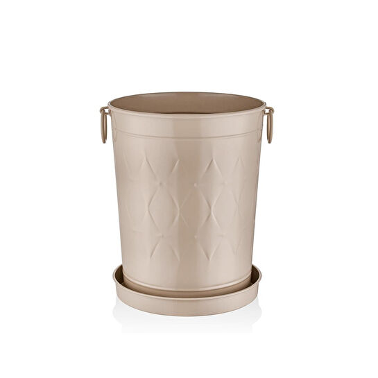 The Mia Prizma Saksı Karamel 37x31x46 Cm