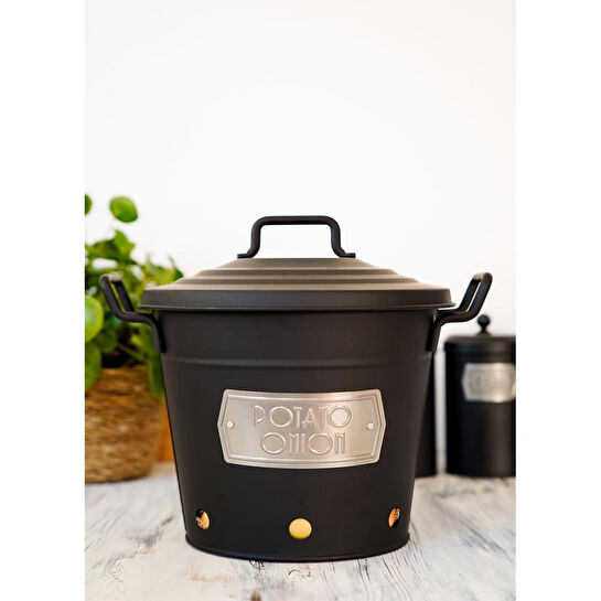 The Mia Patates Soğan Kovası Siyah Mgl0039