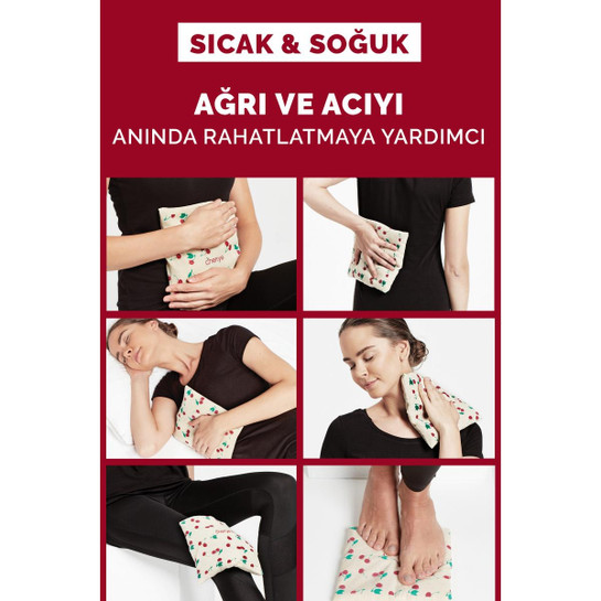 Cherrye Kiraz Çekirdekli Sıcak Soğuk Rahatlama Yastığı