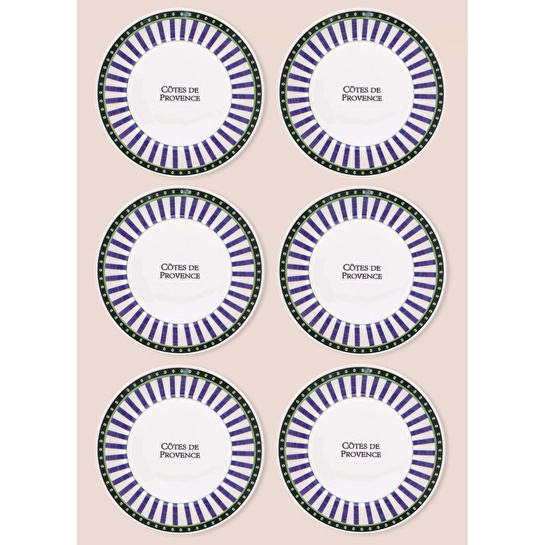 The Mia Provence Yemek Tabağı 6lı Set 20 Cm