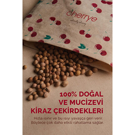 Cherrye Baby Kiraz Çekirdekli Sıcak Rahatlama Yastığı - Kuşaklı