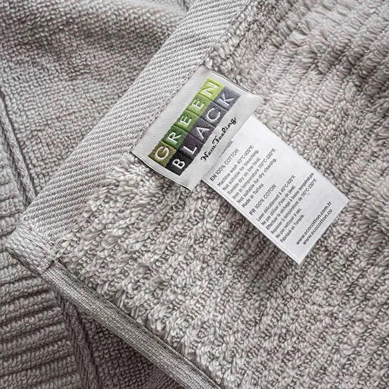 Green Black Eliza Yüz Havlusu Gri