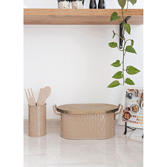 The Mia Prizma Kaşıklık Karamel 17x11 Cm