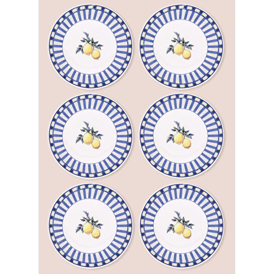 The Mia Odore Di Limone Yemek Tabağı 6lı Set 20 Cm