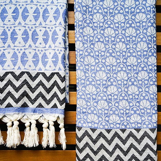 3rd Culture Mavi Adinkra Peştamal