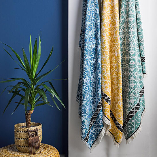 3rd Culture Hardal Duafe Örtü, Koltuk Şalı