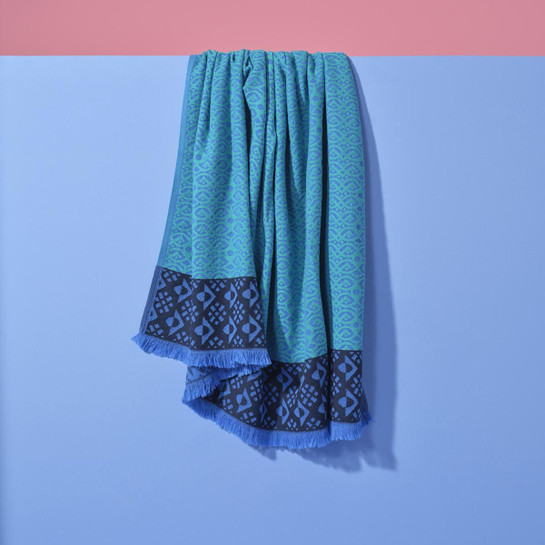 3rd Culture Teal Thagzo Örtü, Koltuk Şalı