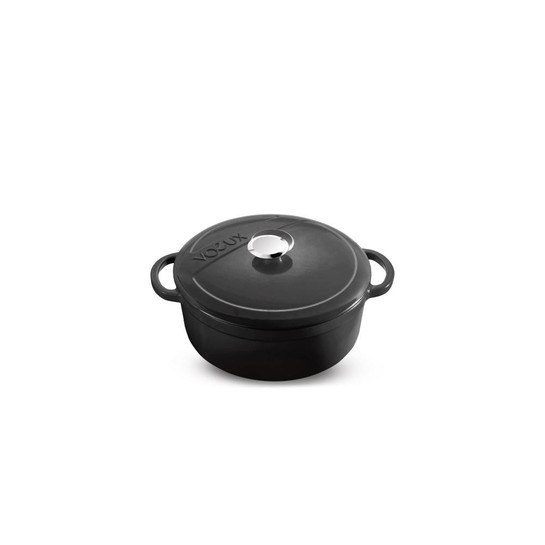 Voeux Kitchenware Elegance Siyah Derin Döküm Tencere 20 Cm