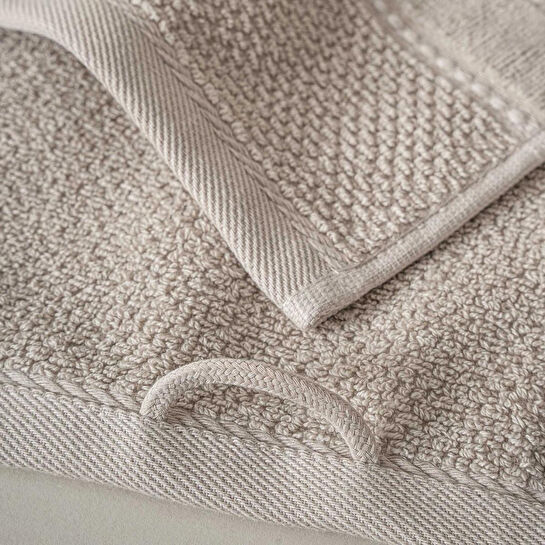 Green Black Anna Yüz Havlusu Bej