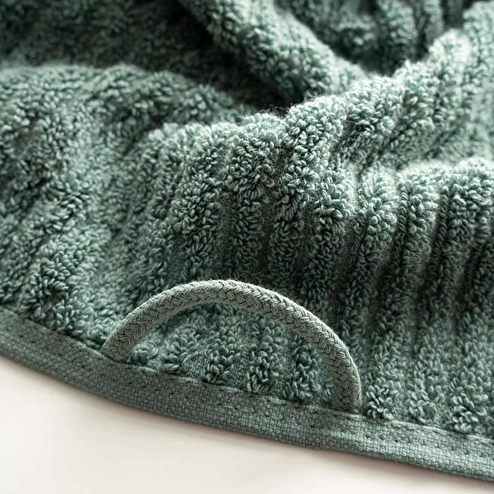 Green Black Anisa Yüz Havlusu Yeşil