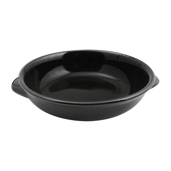 Paderno Siyah Seramik Yuvarlak Mini Fırın Kabı 15 Cm