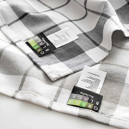 Green Black Esila 2'li Kurulama Bezi Gri/Antrasit 45x65 Cm