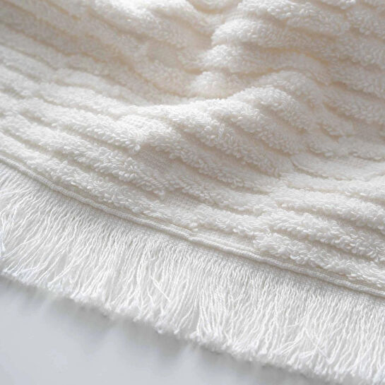 Green Black Anisa Banyo Havlusu Krem