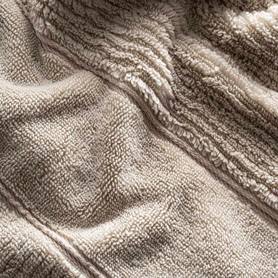 Green Black Eliza 3'lü Havlu Seti Bej