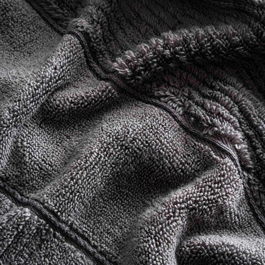 Green Black Eliza 3'lü Havlu Seti Antrasit