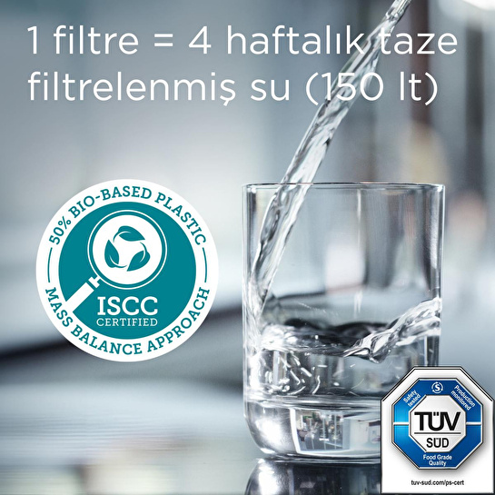 BRITA MAXTRA PRO Pure Performance Yedek Su Arıtma Filtresi, 8’li