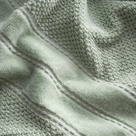 Green Black Anna 3'lü Havlu Seti %100 Pamuk Jakarlı Mint