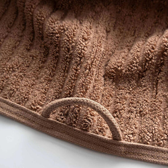 Green Black Anisa 3'lü Havlu Seti %100 Pamuk Penye Jakarlı Kahverengi