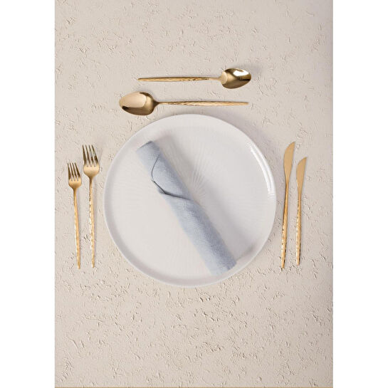 The Mia Shiny Çatal Kaşık Bıçak Takımı Gold 36 Parça