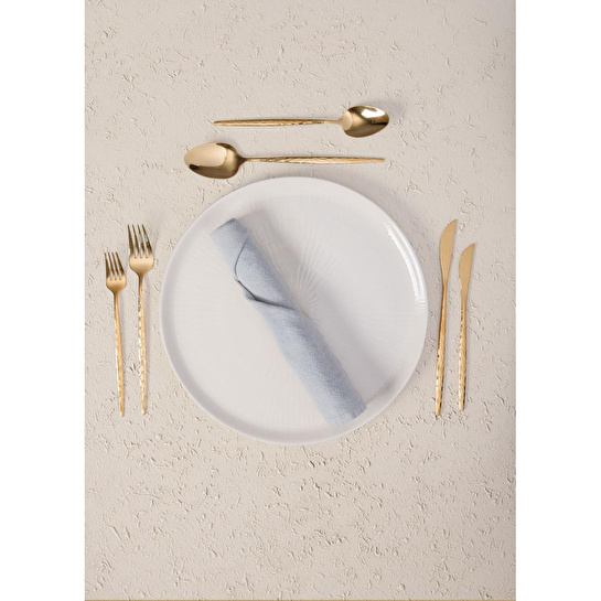 The Mia Shiny Çatal Kaşık Bıçak Takımı Gold 36 Parça