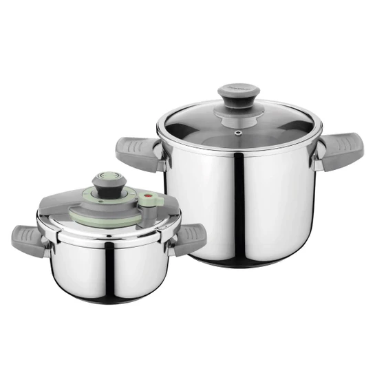 Berghoff Leo Vita Düdüklü Tencere Seti (4+6litre)