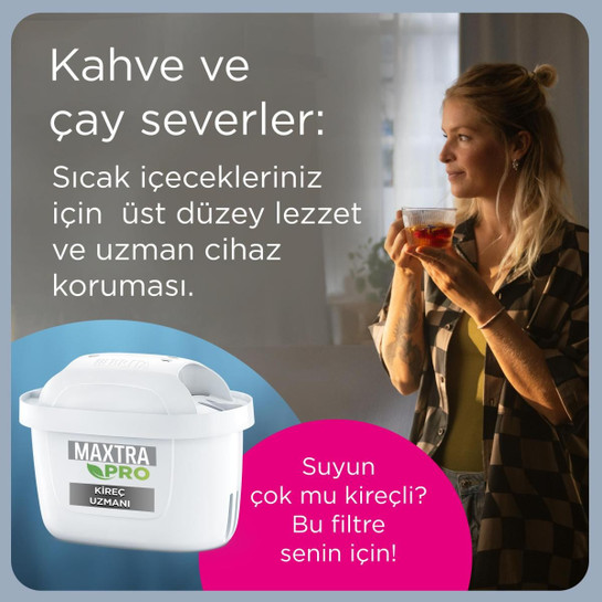 BRITA Maxtra Pro Kireç Uzmanı Su Arıtma Filtresi, 12'li