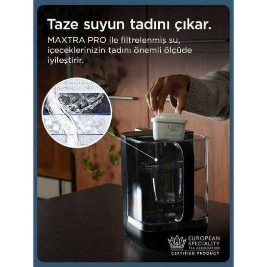 BRITA Cube Tezgah Üstü Su Arıtma Cihazı – Siyah (4,0 L) 4006387136734
