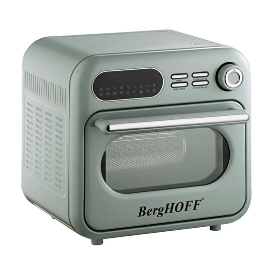 Berghoff Gem Retro 18 L Air Fryer & Fırın – 1400 W, 18 Program, Low-E Çift Cam | Mint Yeşil