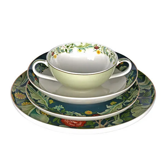 Lucky Art Sylva Bone 24 Parça Yemek Takimi