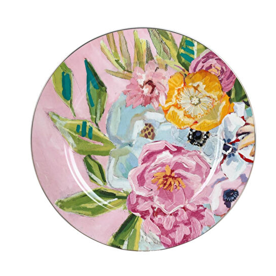 Lucky Art Peony Bone 24 Parça Yemek Takimi