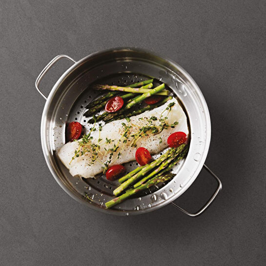 Berghoff Leo Graphite Paslanmaz Çelik Buharda Pişirici Süzgeç 20-24cm