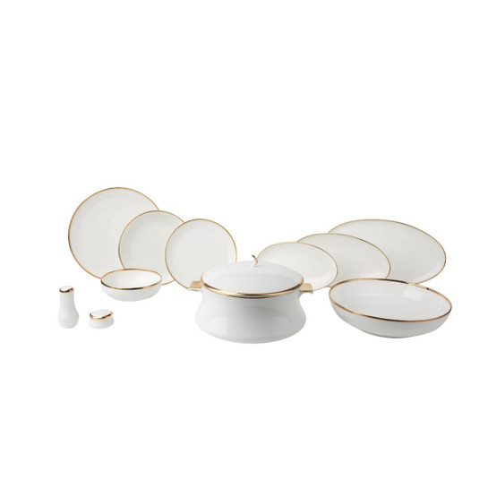 Berghoff Heritage 60 Parca Bone China Yemek Takimi Gold