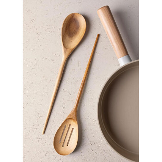 The Mia Natura Akasya Delikli Kaşık 35x7 Cm