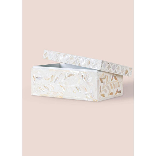 The Mia Sedef Dikdörtgen Kutu 25x16x12 Cm Tlc0071